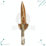 Cuchillo De Asado Artesanal Con Asta Y Madera + Funda Cuero - Imagen 2