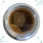 Mate De Algarrobo Forrado De Cuero Con Guarda Roja - COLOR MARRON CLARO - Imagen 2
