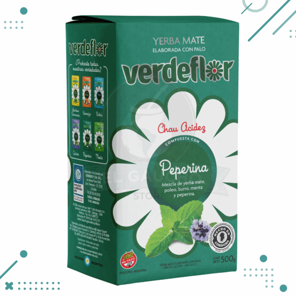 Yerba Mate Verdeflor Peperina 500gr
