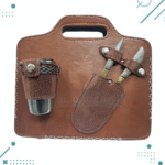 Set Asado Rectangular - Tabla, Tenedor, Cuchillo y Vaso. - Imagen 3
