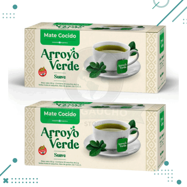 Mate Cocido Arroyo Verde 25 Saquitos de 2gr (Pack 2un) (100Gr)