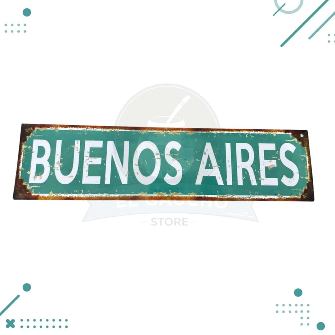 Diseno-sin-titulo-2024-01-31T144933.216.png Cartel De Chapa Vintage Buenos Aires - Imagen 1