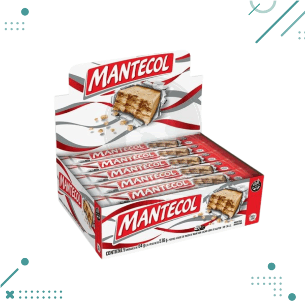 Mantecol Clásico, Pasta de Maní con Cacao x 64g (9unidades) (576gr)