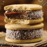 Alfajor Cachafaz Maicena, relleno con Dulce de Leche, decorado con Coco Rallado (Caja de 6u.) (360gr.) - Imagen 2