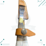 Set De Asado Cuchillo Y Tenedor Con Asta + Funda Cuero 12 cm - Imagen 3
