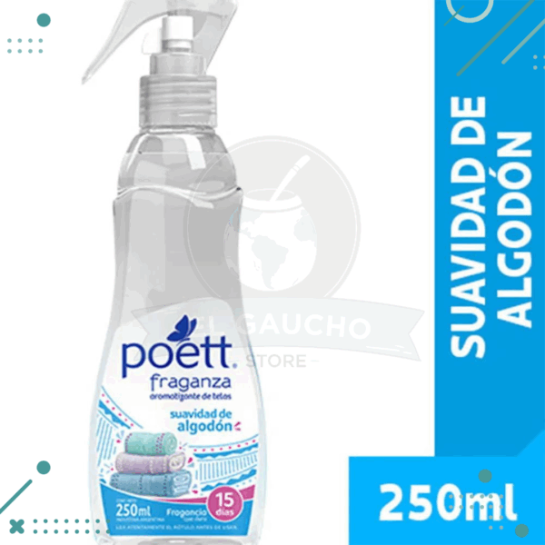Poett Perfume SUAVIDAD de ALGODON Fragancia Para Ropa C/ Gatillo X 250ml