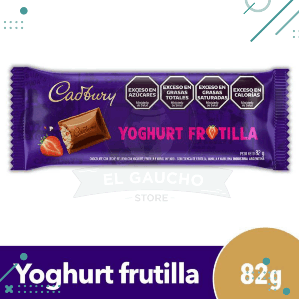 Chocolate Cadbury Yogur Frutilla 82 g