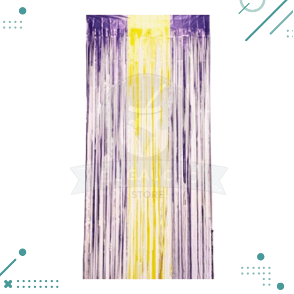 Cortina Metalizada Boca Juniors (1mts ancho X 2mts de alto)