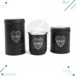 Set de Tres Mate Acero Interior Aluminio – BOCA JUNIORS
