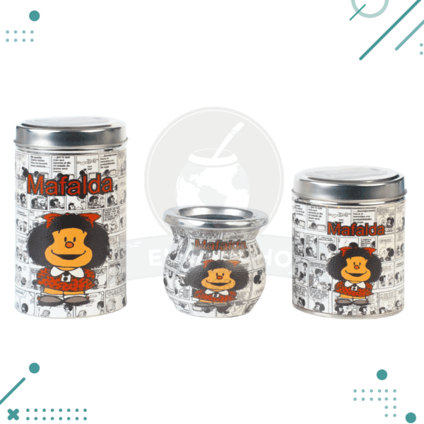 Set Matero Mafalda Tres Piezas Forrado En Ecocuero