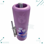 Mate Autocebante con Diseño Flores VIOLETA 900ml - Imagen 3