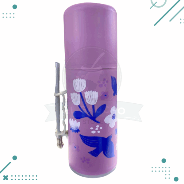 Mate Autocebante con Diseño Flores VIOLETA 900ml
