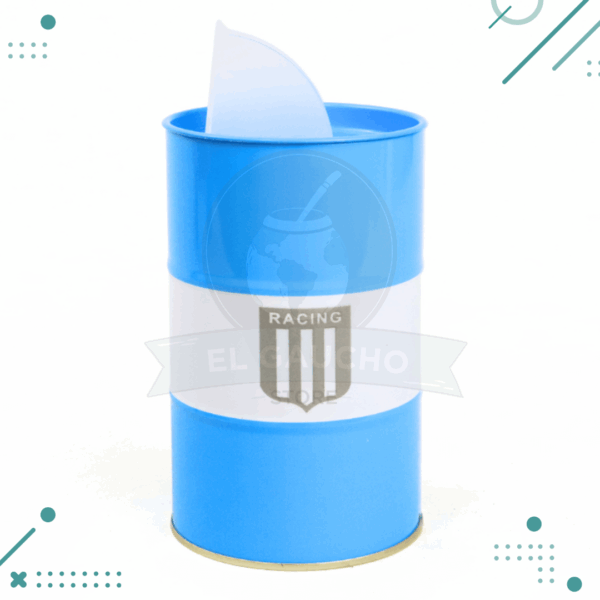 Lata Tambor Grande Grabada 15x9 cm – RACING