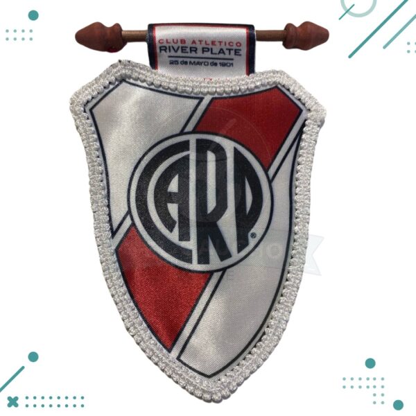 Banderin Mini River Plate MOD 2 (15cm.)