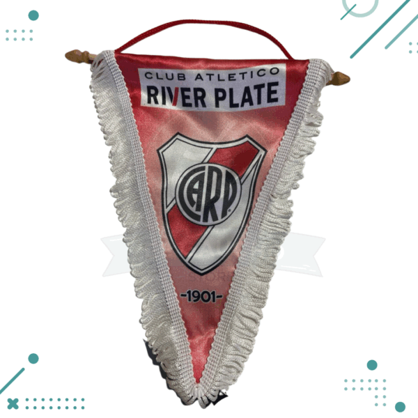 Banderin triangular CARP River Plate (27cm x 24 cm aprox)