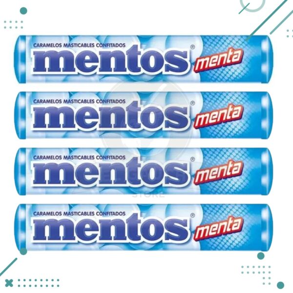 Caramelos Mentos Menta 29gr x4un (116g)