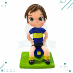 Adorno para Torta - Jugador sentado Boca Juniors 17cm Aprox