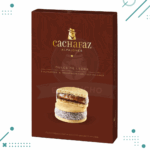 Alfajor Cachafaz Maicena, relleno con Dulce de Leche, decorado con Coco Rallado (Caja de 6u.) (360gr.)