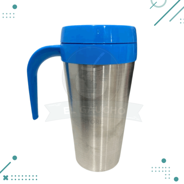Vaso Mug Térmico, Metálico AZUL 400ml