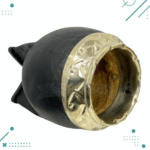 Mate Torpedo Cincelado, Alpaca y Calabaza NEGRO - Imagen 3