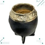 Mate Torpedo Cincelado, Alpaca y Calabaza NEGRO - Imagen 2