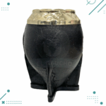 Mate Torpedo Cincelado, Alpaca y Calabaza NEGRO