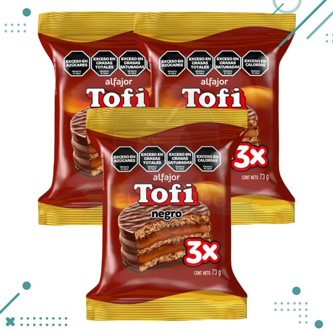 Diseno-sin-titulo-2024-11-29T142339.360.png Tofi Alfajor TRIPLE Negro (73gr)(Pack de 3u)(219gr) - Imagen 1