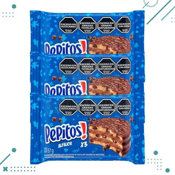Alfajor Pepitos Triple 57g (pack x3un)(171g)