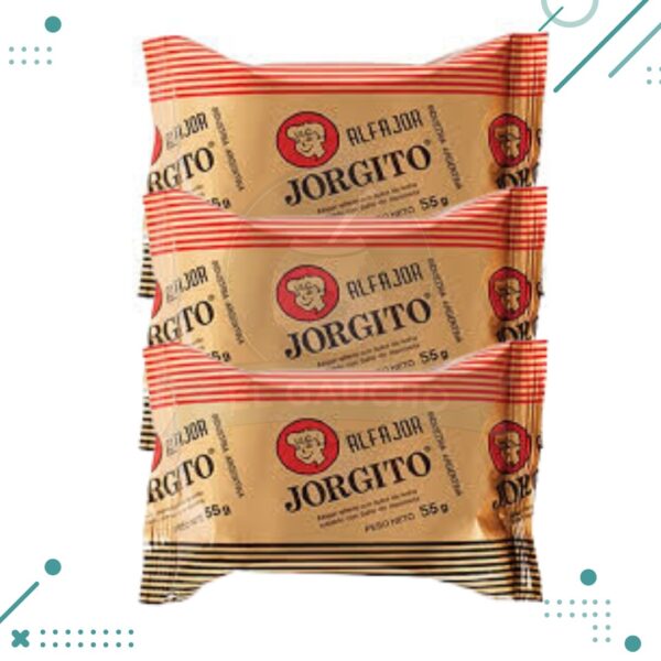 Alfajor Jorgito Clásico Negro (55gr)(Pack 3u)(165gr)
