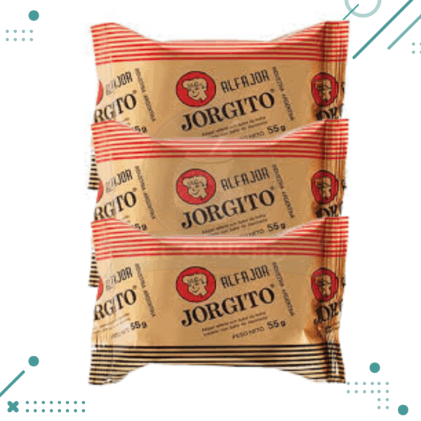 Alfajor Jorgito Clásico Negro (55gr)(Pack 3u)(165gr)