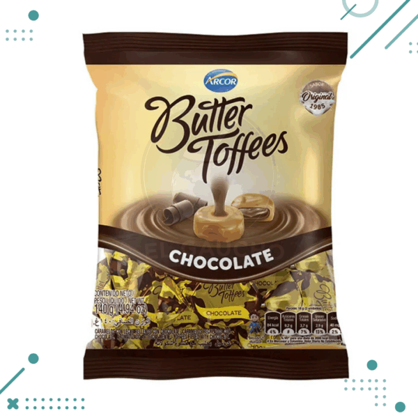Caramelos Butter Toffees CHOCOLATE 140gr