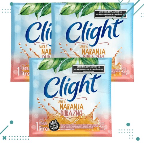 Diseno-sin-titulo-2025-02-08T235220.681.png Jugo Clight Naranja - Durazno 7g (pack x3un) 21gr - Imagen 1