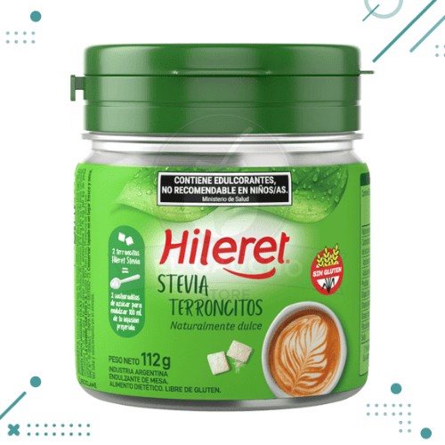 Diseno-sin-titulo-2025-02-12T115929.571.png Edulcorante Hileret Stevia, Terroncitos 112g - Imagen 1