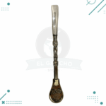 Bombilla Alpaca, 2 anillos (Dorada Y Plateada)