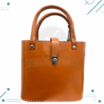 Canasta Bolso Matero 100% Cuero PREMIUM, color MARRON CLARO - Imagen 4