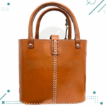 Canasta Bolso Matero 100% Cuero PREMIUM, color MARRON CLARO - Imagen 3
