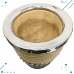 Mate Calabaza Tejido en Tiento, Color Negro (10cm Aprox.) - Imagen 3