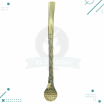 Bombilla Alpaca Torneada filtro coco (18cm Aprox.)