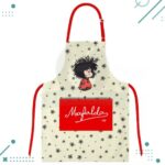 Delantal Mafalda Gabardina, Color Beige (85x58cm) - Imagen 4