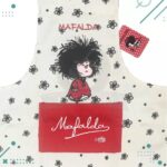 Delantal Mafalda Gabardina, Color Beige (85x58cm) - Imagen 3