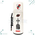 Termo Mate Autocebante + Bombilla "River Plate" (25x9cm)