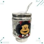 Kit Matero "Mafalda" Bolso+Yerbera(tela)+Azucarera(tela)+Mate+Bombilla - Imagen 6