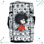 Kit Matero "Mafalda" Bolso+Yerbera(tela)+Azucarera(tela)+Mate+Bombilla - Imagen 4