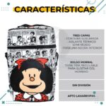 Kit Matero "Mafalda" Bolso+Yerbera(tela)+Azucarera(tela)+Mate+Bombilla - Imagen 3