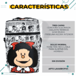 Kit Matero "Mafalda" Bolso+Yerbera(tela)+Azucarera(tela)+Mate+Bombilla - Imagen 3