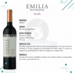 Vino Emilia, Malbec (750ml) - Imagen 2