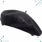 Boina Vasca De Pana vuelo 32cm Gaucho COLOR NEGRO - Imagen 3