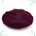 Boina Vasca De Pana vuelo 32cm Gaucho COLOR BORDÓ - Imagen 3