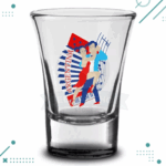 Vaso Tequilero Vidrio (Licor, Shot, Chupitos) - Pareja Tango Acordeon (7x5cm)