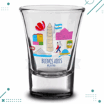 Vaso Tequilero Vidrio (Licor, Shot, Chupitos) - Buenos Aires (7x5cm)
